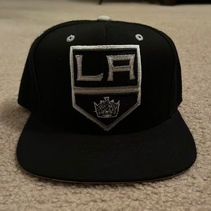 Used Mitchell & Ness NHL Los Angeles Kings Adjustable Flat Brim Hat